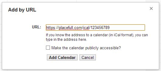Gmail iCal integration